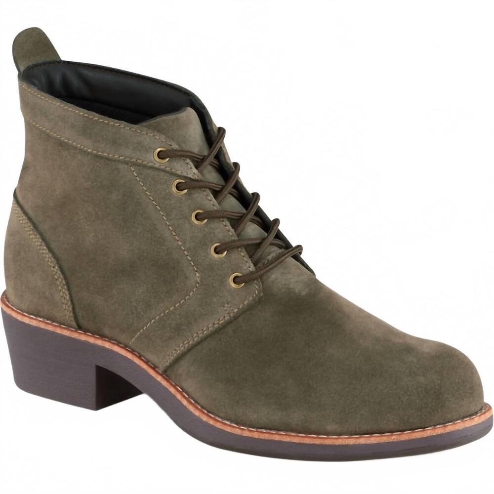NEW WORX women's zinc chukka steel toe boots in olive